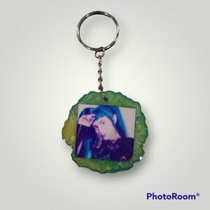 Ashnikko Green Glitter Keychain (Z157)